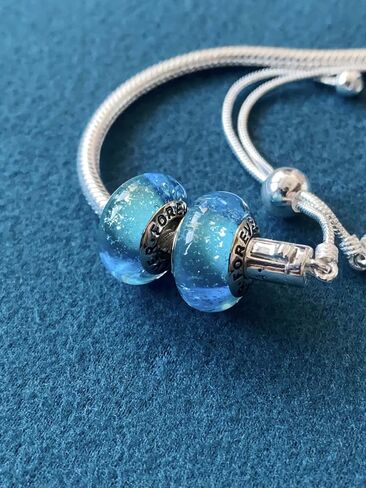 Original Murano Glass Charms for Pandora Bracelets, Murano Colorful Clear Charms, Glass Beads fit Pandora Style Bracelet for Women in Saudi Arabia
