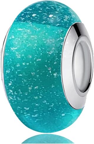 Original Murano Glass Charms for Pandora Bracelets, Murano Colorful Clear Charms, Glass Beads fit Pandora Style Bracelet for Women in Saudi Arabia