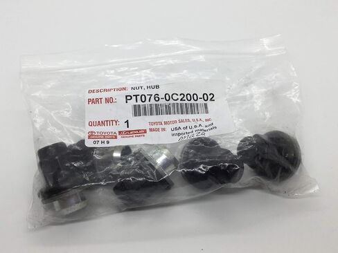 Toyota Genuine Land Cruiser Sequoia Tundra Black PVD Wheel Lug Nuts (5 Pack) PT076-0C200-02 in Saudi Arabia