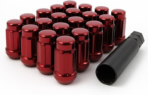 20 Gunmetal Spline Drive Small Diameter Acorn 12x1.5 Gunmetal Lug Nut Kit with Key in Kuwait