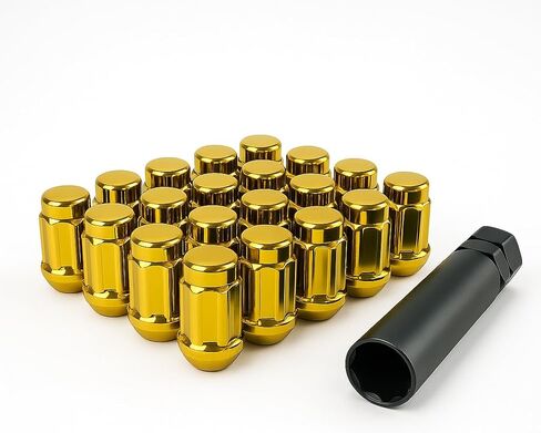 20 Gunmetal Spline Drive Small Diameter Acorn 12x1.5 Gunmetal Lug Nut Kit with Key in Kuwait