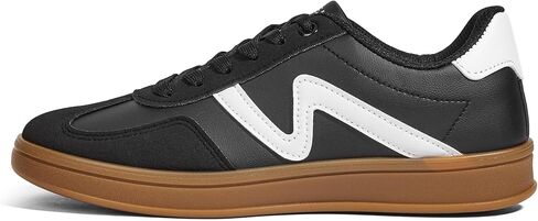 Women's Classic Retro Fashion Sneakers with Gum Sole Trendy Low Top Casual Shoes for Daily Wear, Walking & Outfits in Kuwait