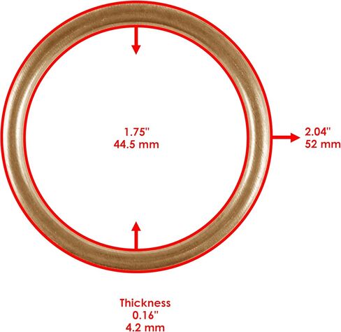 Caltric 2X Muffler Pipe Gasket Compatible with Honda Pioneer 1000 SXS1000M3 2016 2017-2021 in Saudi Arabia