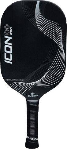 Diadem Icon Infinity Pro Pickleball Paddle | USAPA Approved | Dual Foam Core & Carbon Fiber | Maximum Power, Control, and Spin | High Performance with Replaceable Edge Guard in Kuwait