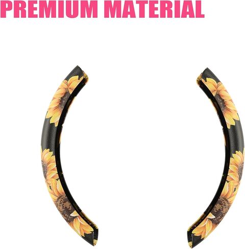 West Llama Diamond Bling Car Steering Wheel Cover with Crystal Rhinestones,3PCS Segmented Steering Wheel Protector,Universal for 99% Cars for Women(Black with Black Diamond) in Kuwait