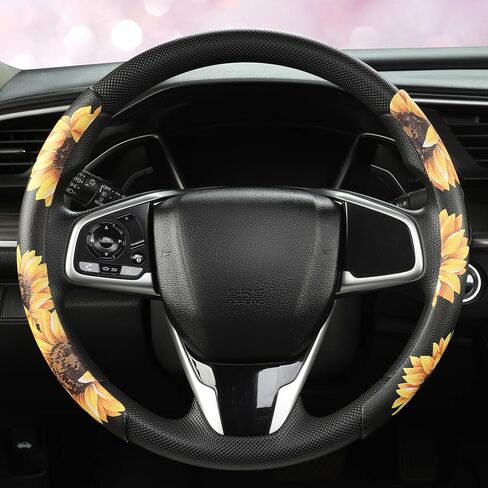 West Llama Diamond Bling Car Steering Wheel Cover with Crystal Rhinestones,3PCS Segmented Steering Wheel Protector,Universal for 99% Cars for Women(Black with Black Diamond) in Kuwait