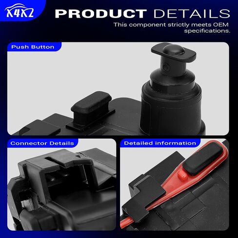 4L0862153D Fuel Flap Door Cap Release Lock Actuator for Audi Q7 Q3 A7 A6 S7 S6 RS7 RS5 Replaces# 4L0862153A 4L0862153B Fuel Filler Door Opener Actuator 2 Pin in Saudi Arabia