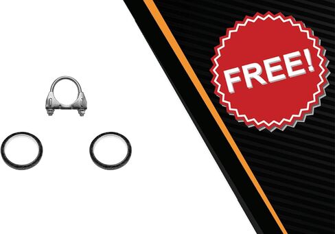 Northeastern Exhaust | Stainless Steel EPA-Approved Catalytic and Resonator Pipe Exhaust System Kit Compatible for Toyota Corolla 2009-2013 1.8L | Free Clamp and Gaskets Included in Saudi Arabia