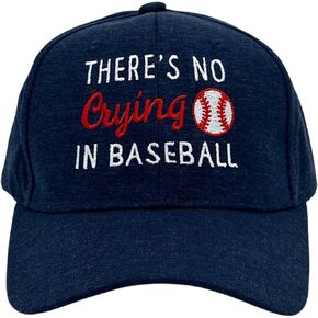 Theres No Crying in Baseball Hat Funny Sarcastic Graphic Novelty Cap Funny Hats Sarcastic Cool Baseball Novelty Caps for Men Navy - No Standard in Saudi Arabia