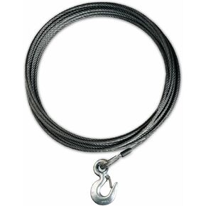 WARN 23678 Winch Accessory: Industrial Grade Steel Cable Wire Rope with Hook, 7/16" Diameter x 100' Length, 20,400 lb Capacity in Saudi Arabia