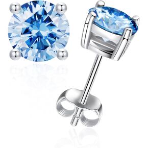 0.6ct/1ct/2ct moissanite arics for women & men 925 sterling silver hypoallergenic flat 1 pair d color lab التي تم إنشاؤها الرائع في أقراط moissanite الهدية المثالية للنساء مع الشهادة in Kuwait