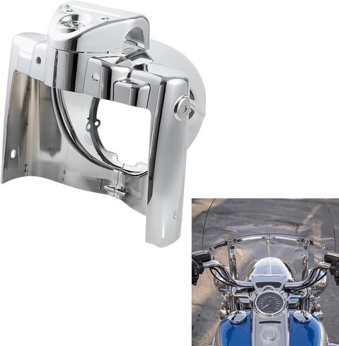Green-L 7" Round Headlight Nacelle Cover Fairing Fit for Harley Trouing Road King 2014-2024 (Chrome) in Saudi Arabia