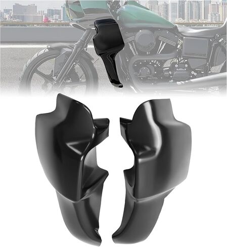 HECASA Lower Leg Fairings Compatible with 2006-2017 Harley Dyna Low Rider Street Bob Super Glide Wide Glide Pair Lower Leg Guards Unpainted in Saudi Arabia