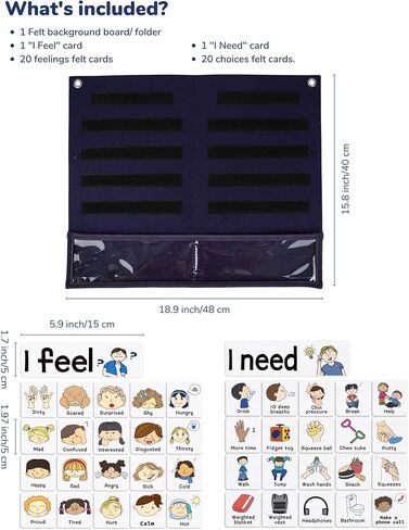 CHEFAN Calm Down Corner Set, Feelings Chart for Kids,Social Emotional Learning Activities,Calm Corner Classroom Supplies for Therapy Office Decor, Mental Health Wall Decorations for Preschool Teachers in Saudi Arabia