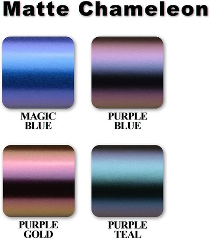Free Tool Kit 2Pcs 5"x10" Compatible with Chevy Emblem Bowtie Chameleon Matte Purple Gold Vinyl Wrap Sticker Decal Film Overlay Sheet in Saudi Arabia