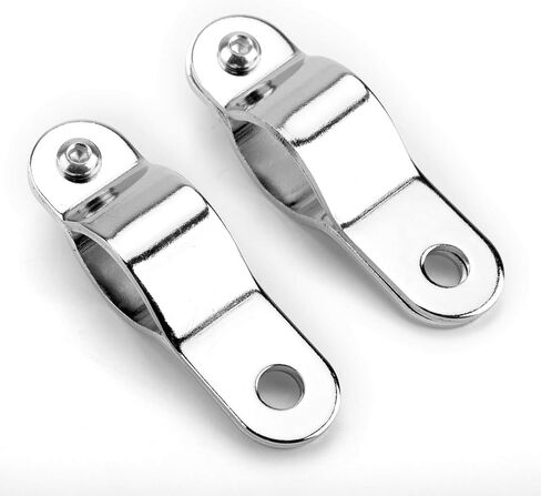 Areyourshop 30-35mm Chrome Adjustable Motorcycle Bull Bar Light Foglight Mount Bracket Clamp in Saudi Arabia
