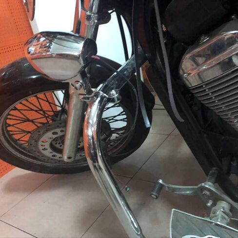Areyourshop 30-35mm Chrome Adjustable Motorcycle Bull Bar Light Foglight Mount Bracket Clamp in Saudi Arabia