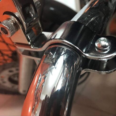 Areyourshop 30-35mm Chrome Adjustable Motorcycle Bull Bar Light Foglight Mount Bracket Clamp in Saudi Arabia