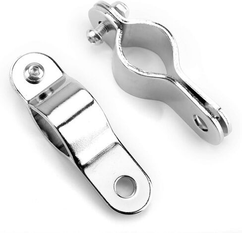 Areyourshop 30-35mm Chrome Adjustable Motorcycle Bull Bar Light Foglight Mount Bracket Clamp in Saudi Arabia