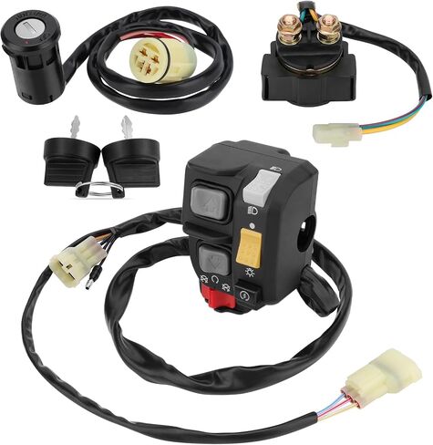 M MATI Handlebar Key Starter Relay Switch Kit for Honda Foreman 450 ES TRX450FE 1998-2004 Electric Shift 35020-HN0-A11 35100-HN0-A02 35850-HF1-670 in Saudi Arabia