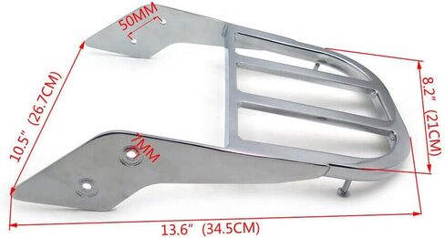 httmt- متوافق مع Hond 02-06VTX 1300C 02-11 VTX 1800C VTX 1800F Chrome Sissy Bar Rack in Saudi Arabia