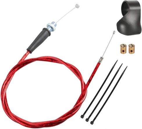 Mini Bike Throttle Cable Parts Accessories Kit لـ Coleman CT200U Mini Bike Baja Warrior Scooter （Red) in Kuwait