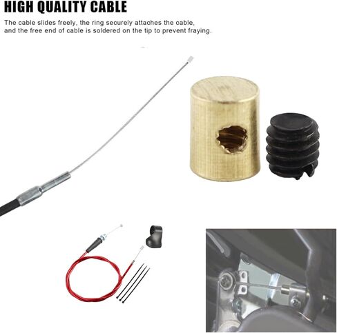 Mini Bike Throttle Cable Parts Accessories Kit لـ Coleman CT200U Mini Bike Baja Warrior Scooter （Red) in Kuwait