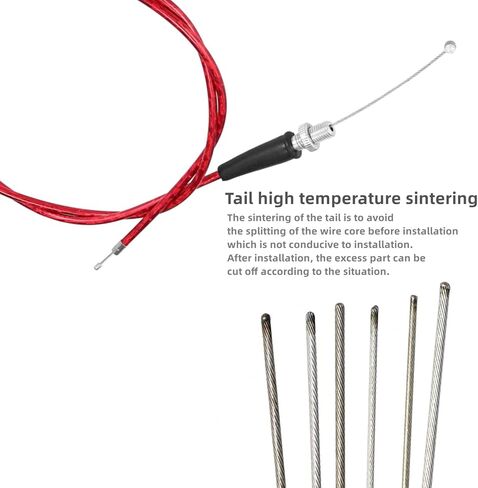 Mini Bike Throttle Cable Parts Accessories Kit لـ Coleman CT200U Mini Bike Baja Warrior Scooter （Red) in Kuwait