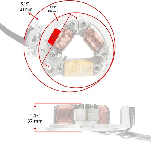 Caltric Stator Compatible With Suzuki 32101-43B00 32101-19A00 Stator Generator Magneto in Saudi Arabia