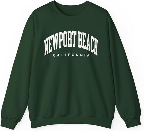 Newport Beach California Adult Unisex Crewneck Sweatshirt in Saudi Arabia