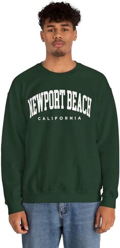 Newport Beach California Adult Unisex Crewneck Sweatshirt in Saudi Arabia