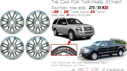 Ford F150 Expedition OEM Design Wheel 20 "20 × 8.5 مجموعة 2009-2014 مجموعة من 4 حافة بديلة in Saudi Arabia