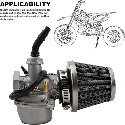 PowerMotor PZ19 19MM Carburetor Repair Rebuild Kit For 50cc 70cc 90cc 110cc Engine Rebuild Parts Repair in Kuwait