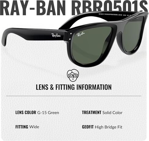 Ray-Ban RBR0501S BOYFRIEND REVERSE Square Shape Sunglasses with Official Eyewear Kit Bundle in Saudi Arabia