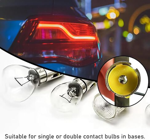 2pcs مقبس المصباح الكهربائي للسيارة ، BAY15D 1157 حامل مقبس المصباح LED ، محول مقبس مصباح مصباح مركبة مع موصل الأسلاك ، ملحقات السيارات لشاحنة سيارات الدفع الرباعي (شريحة قصيرة) in Saudi Arabia