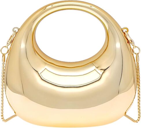 Women's Mini Crescent Acrylic Designer Luxury Bags Clutch Purse Bag Crossbody Shoulder Handbags With Chain in Kuwait