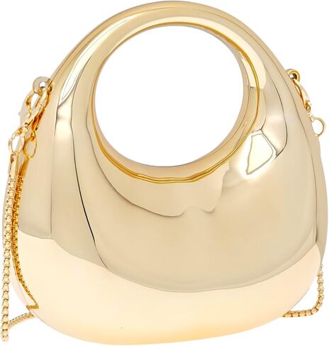 Women's Mini Crescent Acrylic Designer Luxury Bags Clutch Purse Bag Crossbody Shoulder Handbags With Chain in Kuwait