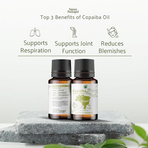 Copaiba Essential Oil - Direct from Brazil- Pure Essential Oil for Diffusers at Home | 100% Pure Therapeutic Grade (8oz) in Kuwait