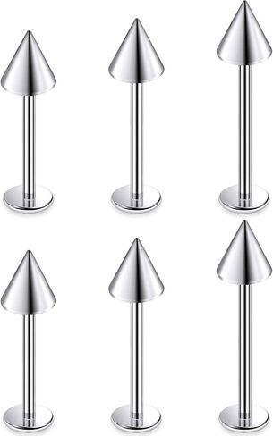 Ruifan ASTM F136 Titanium Cheek Piercing Jewelry Barbell 16g 14G خارجيًا متتلة لسان الظهر خواتم الكرة السفلبات التيتانيوم لابريت جسم ثقب المجوهرات للنساء الرجال 14 مم 16 مم 19 ملم in Kuwait