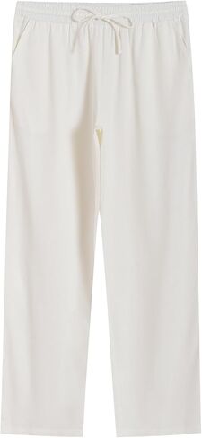 Weintee Women's Linen Banen Pants Long 34 Insee Seee in Kuwait