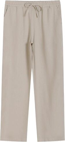 Weintee Women's Linen Banen Pants Long 34 Insee Seee in Kuwait
