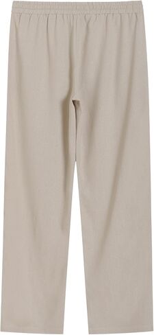 Weintee Women's Linen Banen Pants Long 34 Insee Seee in Kuwait