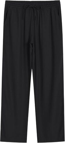Weintee Women's Linen Banen Pants Long 34 Insee Seee in Saudi Arabia