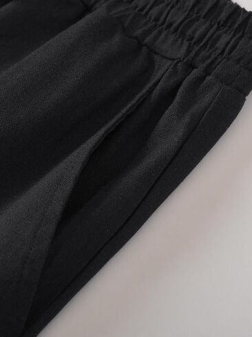 Weintee Women's Linen Banen Pants Long 34 Insee Seee in Saudi Arabia