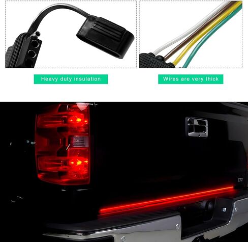 4 Way y-splitter clop ، ذكر إلى أنثى مزدوجة 4 دبوس موصل تمديد توصيل الأسلاك ، محول توصيل ومقاوم للماء عالمي لمصابيح LED LID Light Bar Trailer in Saudi Arabia