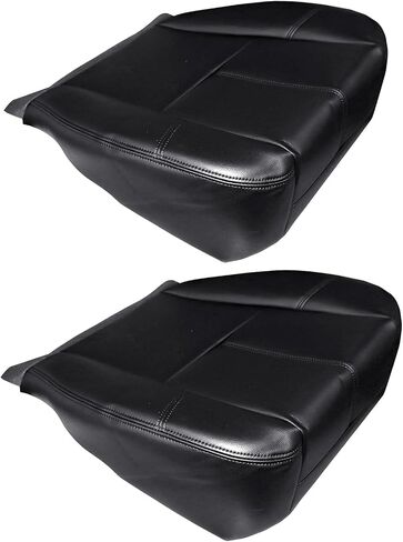 GXARTS Driver and Passenger Side Bottom Lower Replacement Leather Seat Cover Black fit for Chevy Tahoe Suburban Avalanche Silverado GMC Sierra Yukon Yukon XL 2007 2008 2009 2010 2012 2013 2014 in Saudi Arabia