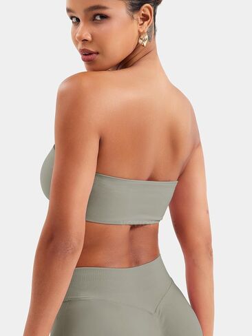 voyjoy نساء bandeau bra bra wireless pated sports bra tube top seacless stready stretcy bralette in Kuwait