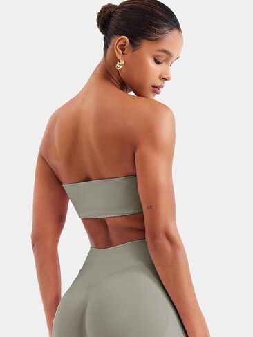 voyjoy نساء bandeau bra bra wireless pated sports bra tube top seacless stready stretcy bralette in Kuwait