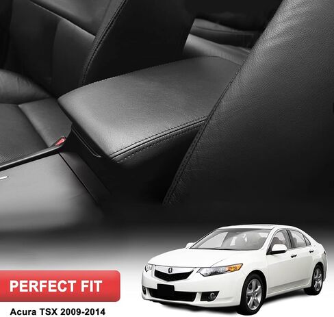 Center Console Armrest Cover Upholstery for Acura TSX 2009 2010 2011 2012 2013 2014, Vinyl Leather Middle Console Replacement Covering, Anti-Scratch, Beige in Saudi Arabia