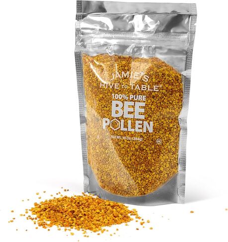 Jamie’s Hive to Table Raw Bee Pollen, 10 oz – 100% Pure Bee Pollen – Harvested from Flowers, Naturally Dried for Freshness – Great for Smoothies, Oatmeal & Recipes in Saudi Arabia